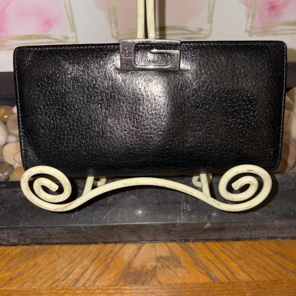 Gucci Vintage Leather Wallet w/COA - Picture 1 of 11